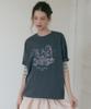 ROEM [Roem X Eunchae] Loose Fit Drawing T-Shirt Rmhwg26Yt1