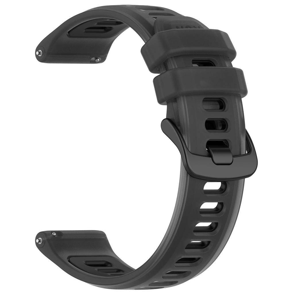 20mm 22mm durchsichtiges Gelee-Silikon-Uhrenarmband für Garmin Forerunner 570 Atmungsaktives Zwei-Farben-Ersatzarmband