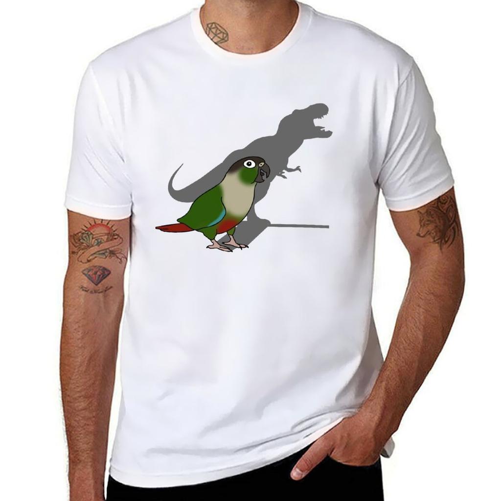 Trex Shadow Green Cheeked Conure Tshirt Breathable Lightweight Summer Top Tshirt