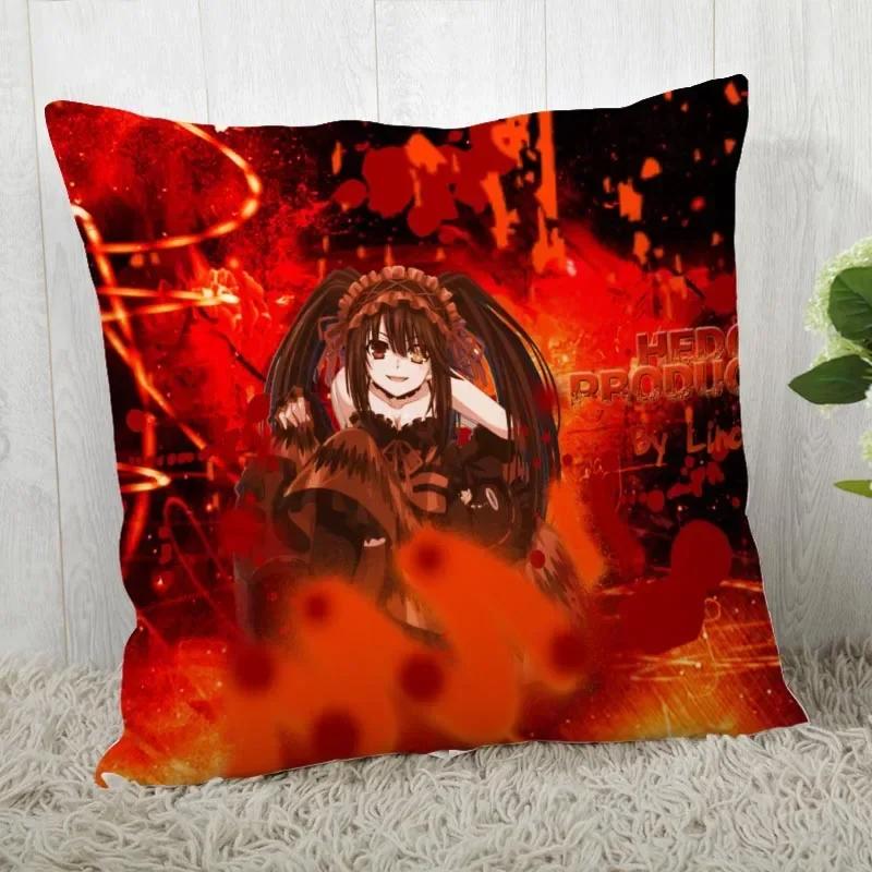 DATE A LIVE Pillow Cover Customize Pillow Case Modern Home Decorative Pillowcase For Living Room 45X45cm A19.12.13