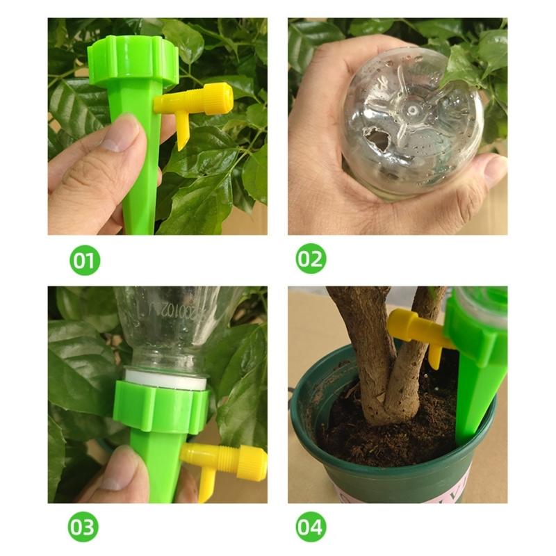 Pack Of 12 Adjustable Drip Irrigation Tools For Simplified Watering Of Indoor And Outdoor Plant