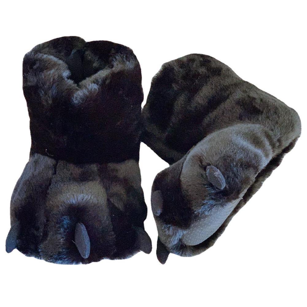 Módní Dámské Zimní Teplé Pantofle Roztomilé Kreativní Boty Medvědí Dráp Dívčí Párové Vnitřní Huňaté Bavlněné Sněhule Dámské Skluzavky z Faux Fur