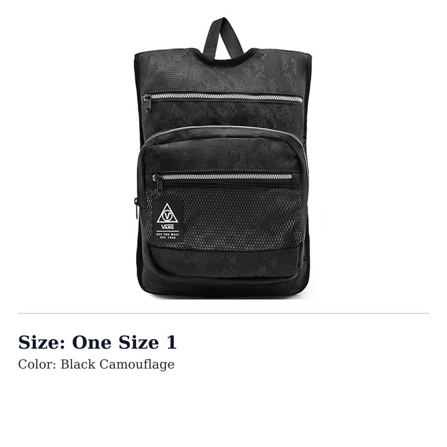 Рюкзак Vans Nylon Regular Унисекс Черный Камуфляж VN0A4TPO29B1 One Size 1