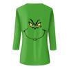Women's Fashion Casual Round Neck 3/4 Sleeve Loose Printed T-Shirt Ladies Top
