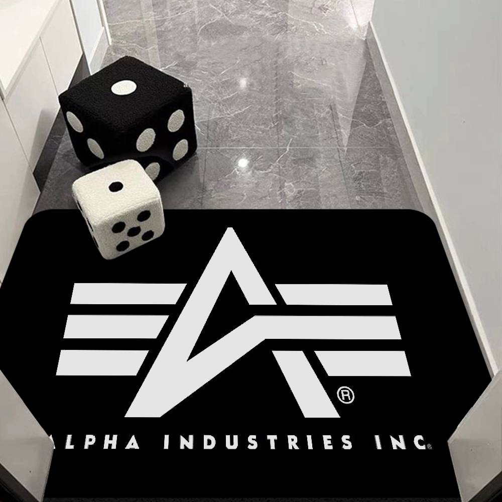 Alpha La Industries Door Mat Washable Non-Slip Living Room Sofa Chairs Area Mat Kitchen Doormat Area Rug