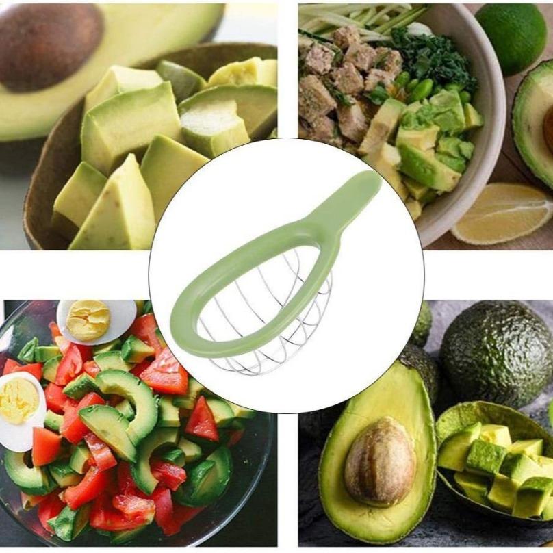 Avocado Slicer & Pitter Tool 3-in-1, Creative Kiwi Fruit Cutter with Corer for Kitchen Gadgets