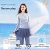 Disney Long Sleeve Long Pants Full Body Sun Protection Round Neck Split Swimwear Women swimwear D16113S2H-1