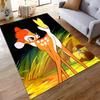 Runner Rug Bambi Fawn with Yellow Butterfly On Tail In Golden Forest Disney Cartoon Home Decor Living Room Bedroom Cabin