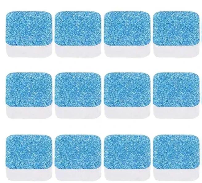 

Моющее средство 4/8/12 шт. Бытовые чистящие принадлежности Таблетки для чистки стиральных машин Шипучие чистящие таблетки Очиститель для 12 PCS