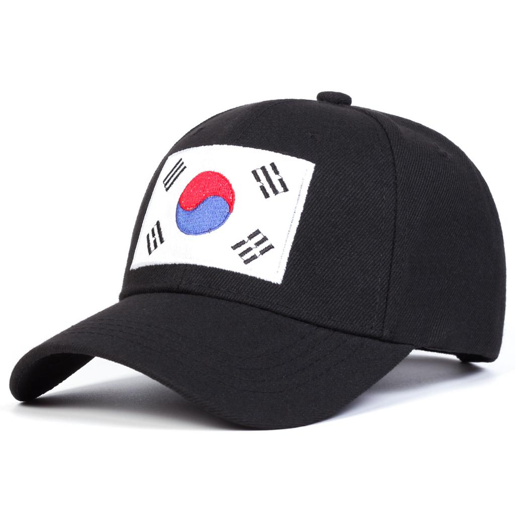 Unisex Korean Flag Embroidery Baseball Caps Men Women Kpop HipHop Spring Autumn Outdoor Snapback Casual Hats Sun Hat Gorros