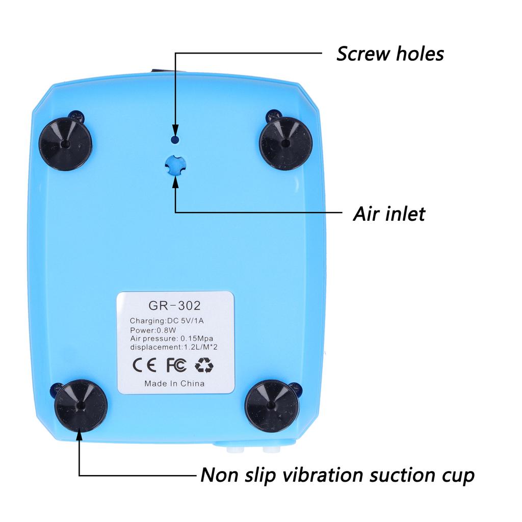 Solar Powered Oxygenator Water Oxygen Low Noise Air Pump Pond Aerator AP008 3.5W 3.0‑4.25V