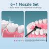 Water Flosser,Water Dental Flosser Pick for Teeth,Grinest 7 Modes Rechargeable Cordless Oral Irrigator Portable IPX7 Waterproof Tooth Flossers for