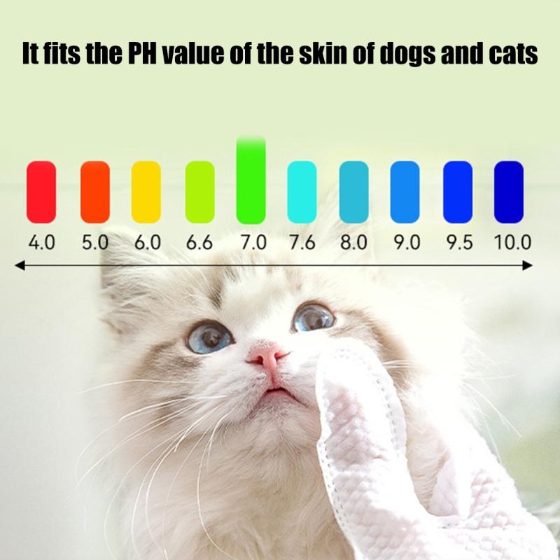 6pcs/bag Pet Wipes Thick Dirt Remover Easy to Use NoResidue Dog Cleaning Wipe Gloves for Daily and Travel Grooming