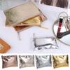 Cosmetic Bag Zipper Coin Purse Solid Color Small Item Bag Portable Bright PU Coin Purse  Men