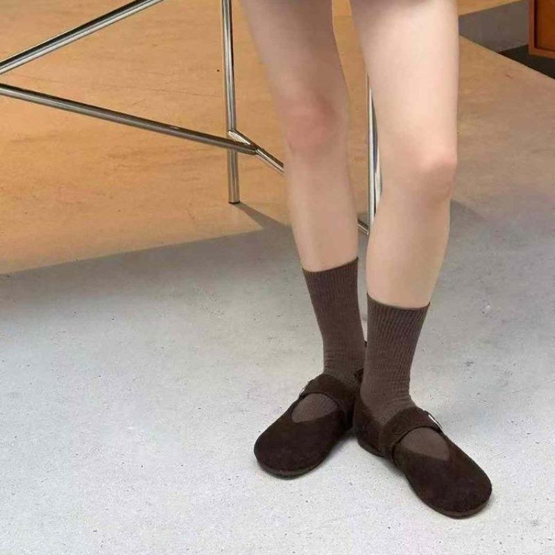 Fashion French Soft Sole Temperament Mary Jane Doudou Shoes Women's 2025 Autumn New Versatile Retro Slip-on Single Shoes