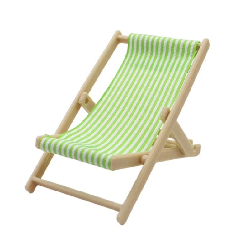 Miniature Dollhouses Display Beach Chair Accessory 1/12 Scale, Realistic Zakka Plastic Chair Dollhouses Props