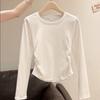 Quality Regular Long Sleeve T-Shirt Women's Waist Bottom Shirt Autumn Crew Neck Top