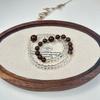 White Crystal & Rosewood Bracelet - Elegant Natural Herbal Incense for Women