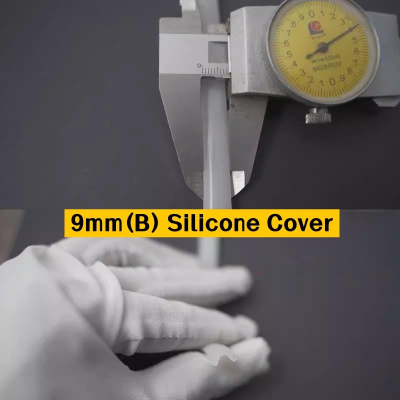 0.2m-10m LED Aluminum Profile Silicone Diffuser Flexible Channel Cover Hard Bar Strip Light Replaceable Lampshade Sample Fitting