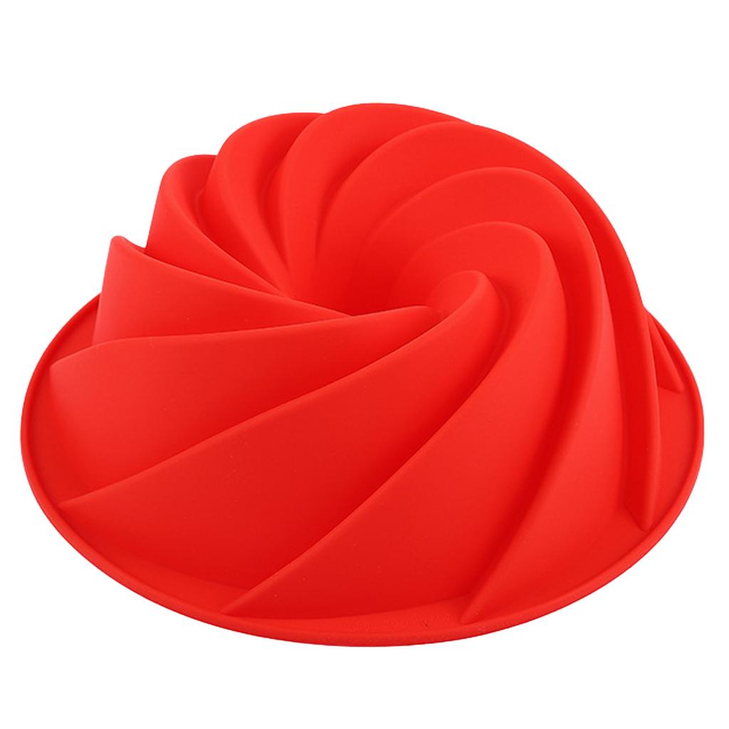 Kitchen Silicone Baking Molds Cake Decoration Baking Pan Molds Non Stick Spiral Shape Baking Tools Kitchen Baking Accessories