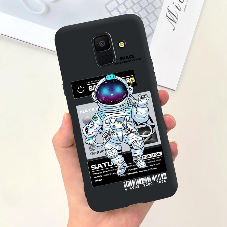 For Samsung Galaxy A6 Plus 2018 Case SM-A605F Cute Dinosaur Cartoon Cover Soft TPU Phone Case For Samsung A6 2018 A600F A6+ Bags