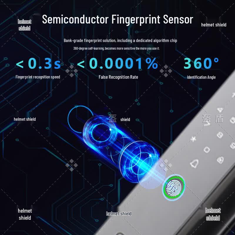 Kuidun A5 Full Automatic Smart Door Lock with Peephole