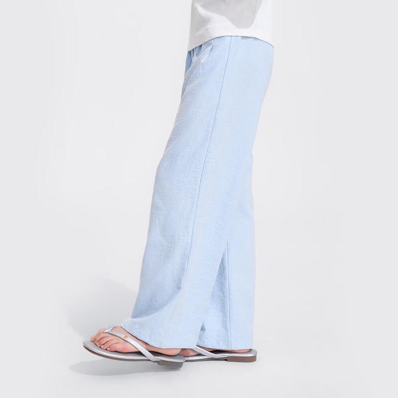 Girls' Lightweight Loose Straight Summer Trousers