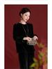 Ink Wash Silk Velvet Jacquard Long Sleeve Casual Top - Autumn/Winter Luxury 6A Mulberry Silk