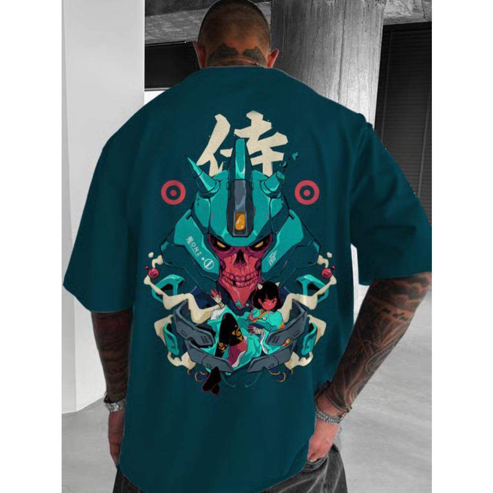 Anime Girl Warrior Mask 3D Printed T-shirt