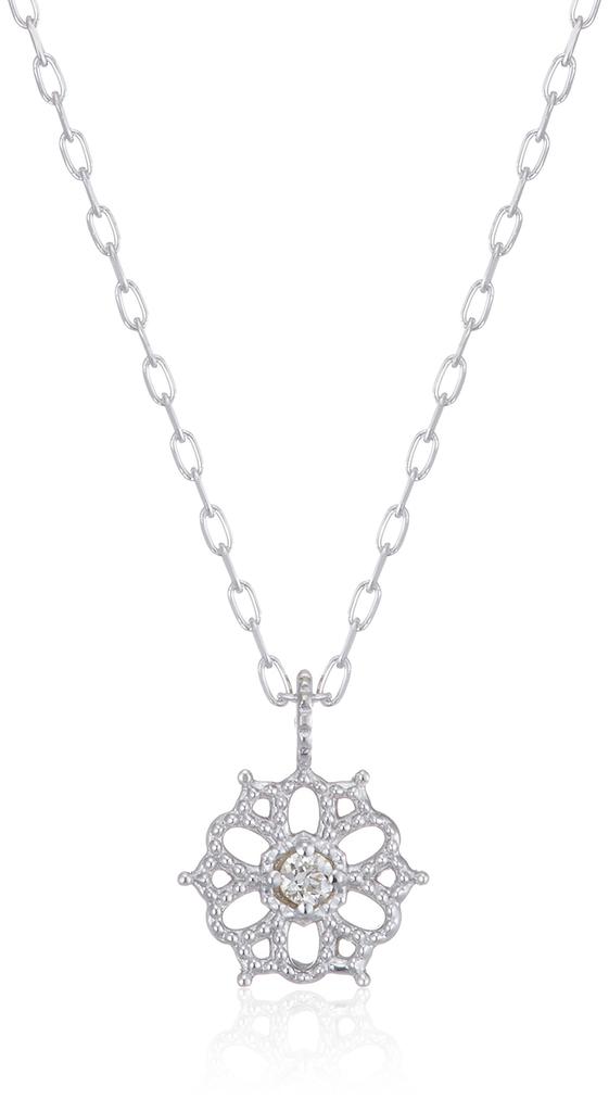 ESTELLE [WEB Exclusive] Diamond Necklace in 10K White Gold (0442-8532-0019-0000)
