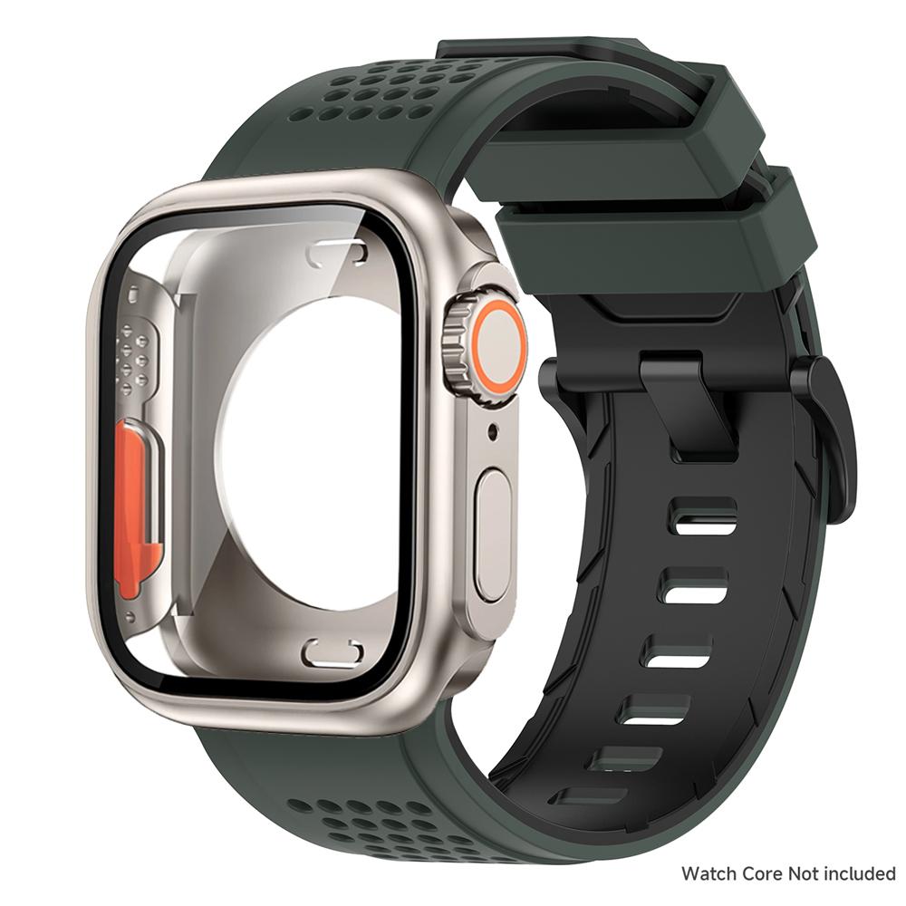 Case+Silicone Strap for Apple Watch Band Ultra 3 49mm 46 45 44 41mm Protective Case Bracelet for Iwatch 11 10 9 8 7 6 54 SE3