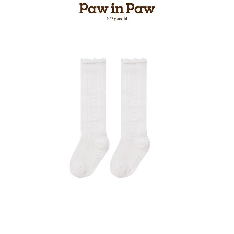 PawinPaw Girls  Cartoon Bear High Socks 1-3 Years