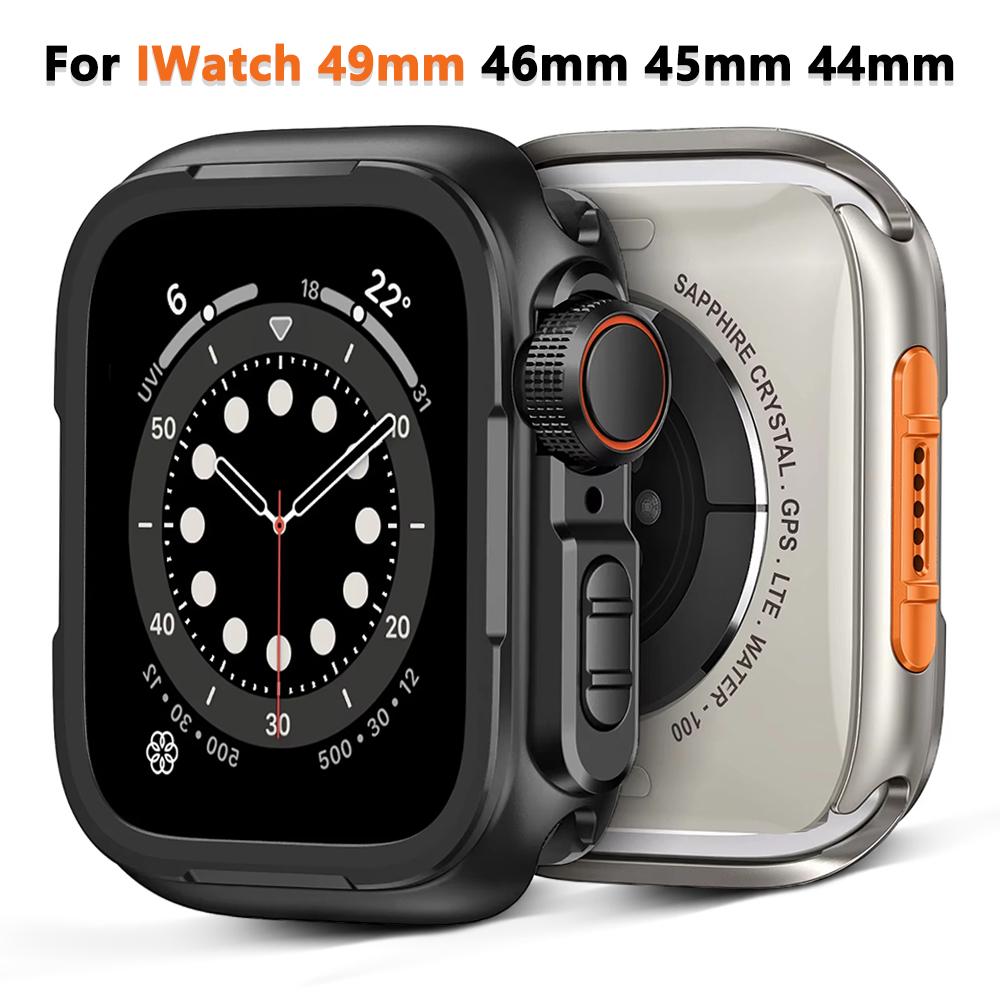 Metalowa obudowa do Apple Watch Ultra 3 49mm Seria 11 10 46mm Aluminiowa ramka zderzaka do iwatch 9 8 7 6 5 SE3 45mm 44mm Pokrowiec ochronny