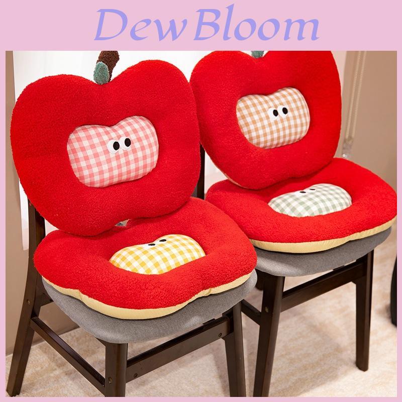 Cute Apple Seat Cushion With Soft Short Plush For Office And Home Comfort Enhancing