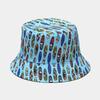 Spring and Summer Cotton Cartoon Print Bucket Hat Fisherman Hat Outdoor Travel Sun Cap for Men and Women 320