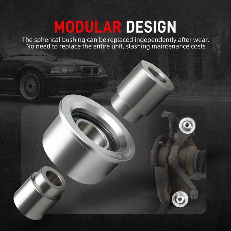 BEVINSEE Rear Outer Control Arm Bushings for BMW E46 E36 Z4 E85 E86, Replace for 33326771828,33326775551,33321136311,33321140345