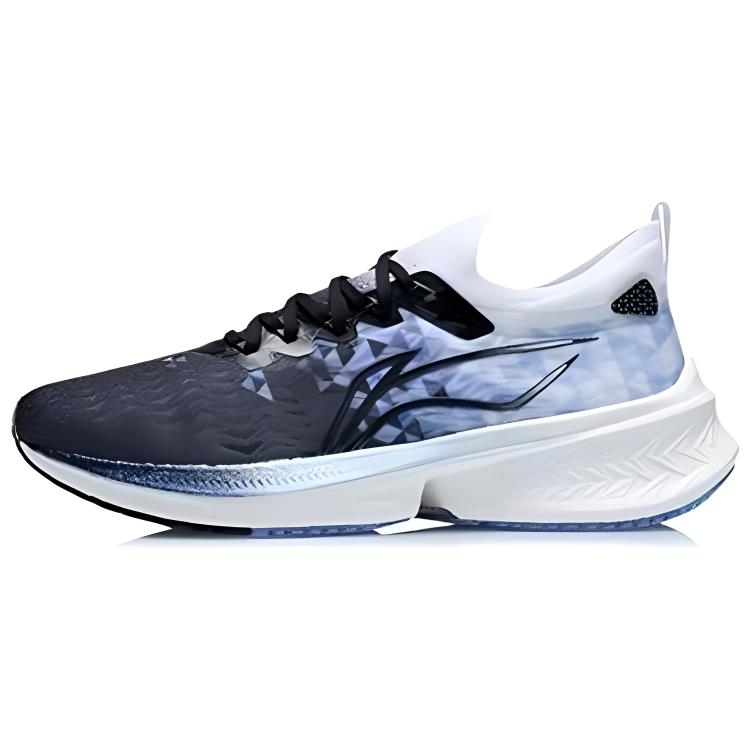 

Кроссовки для бега Li Ning Feidian Discovery One-Piece Woven Support Racing Breathable Rebound Support Low-Top для мужчин, кроссовки для бега, цвет черный, синий, ARMR005-5 42⅓
