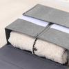 Sheet Set Storage Box Organizer Fabric Folding Window Zipper Blanket Organizer Wardrobe Bed Clothes Storage Box Organizer