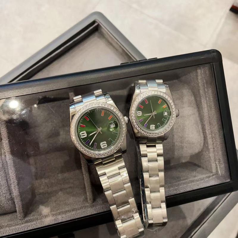 Классические автоматические парные часы Laojia с бриллиантами Female 31mm