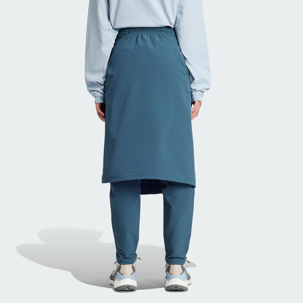 adidas Terrex X And Wander Collaboration FW23 Solid Color Two-Piece Outdoor Sports Long Pants Unisex Bottoms Blue IB4819