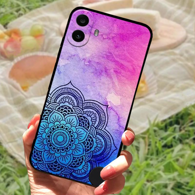For Nothing CMF Phone 1 Case Soft Silicone Anti-fall Shockproof Black Bumper Coque Protective Cover For Nothing CMF Phone1 Capa