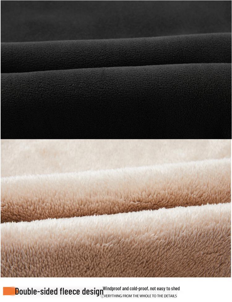 Heavyweight Unisex Velvet Trousers: Winter Warm, Thick Cotton, Loose Straight Leg, Casual Sports Pants.