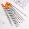 12models Very Fine Imported Nylon Long Tail Line Brush Cartoon Art Line Outline Detail Pen Digital Birch Watercolor Painting Pen