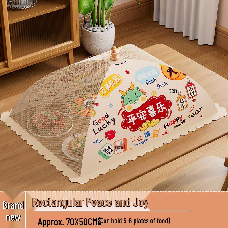 Foldable Dust & Flyproof Food Cover - Perfect for Dining Table & Leftovers