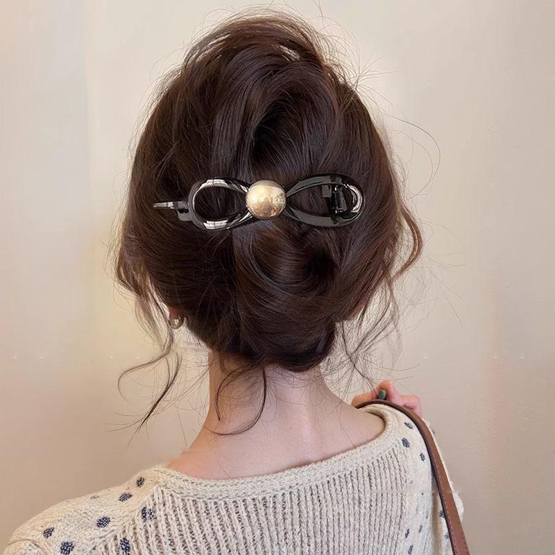 Francouzská retro perlová twist sponka do vlasů—Elegantní jednoslovný styl pro ženy