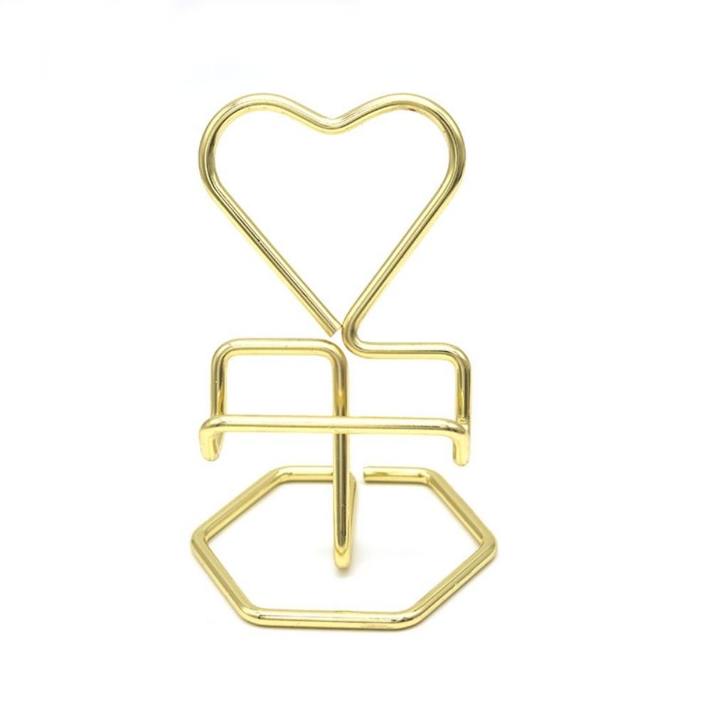 Heart-Shaped Phone Stand Metal Phone Rack Phone Accessories Business Card Stand Desktop
