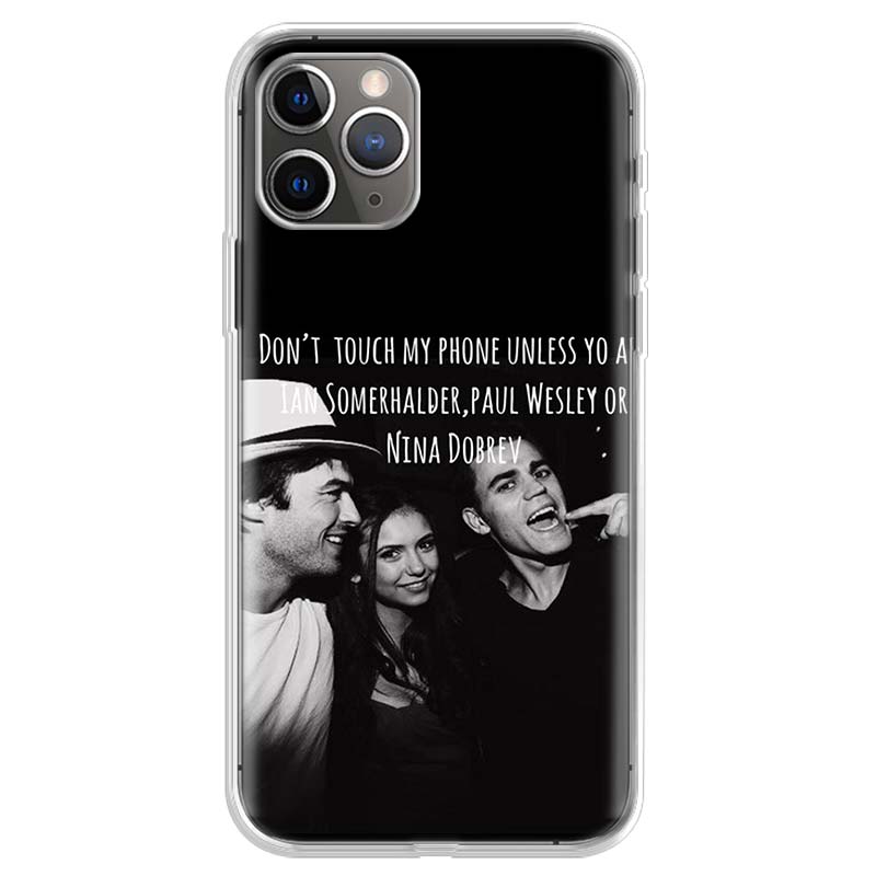The Vampire Diaries Damon Salvatore Soft Phone Case For IPhone 18 11 17 Air 16E 16 Pro Max 15 + 14 Plus 13 Mini 12 Apple 7 SE 8 Fun