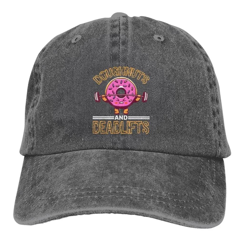Klobouk s kšiltem, vícebarevný, s motivem koblih, Unisex, Čepice, Koblihy, Svačina z těsta, Kobliha, Personalizovaný, Ochrana proti slunci