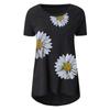 Kvinner Casual Printing Skjorter Kortermet Loose Tee Topper Tunika Bluse