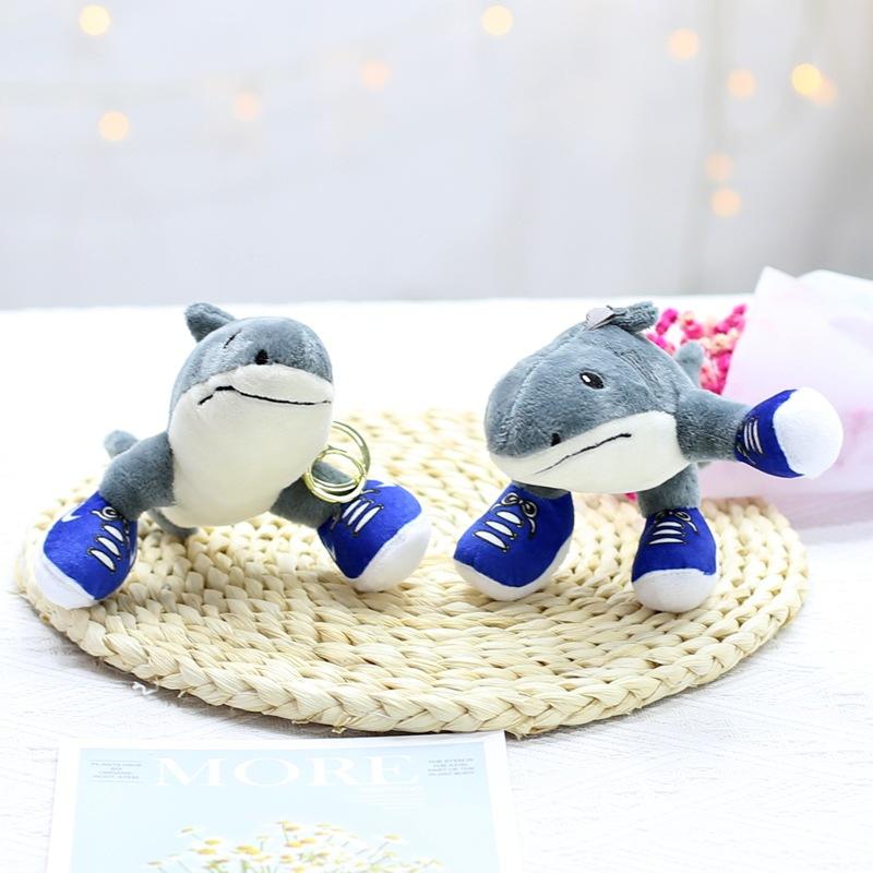 Mountain and Sea Ceremonial Wooden Stick Man Doll Pendant Keychain Shark Doll Small Doll Banana Monkey Plush Toy